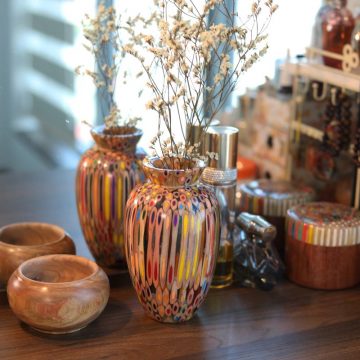 Decorative Colored-pencil Prosperity Vase