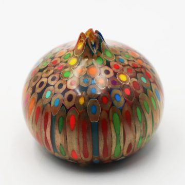 Decorative Colored-pencil Quy Tu Pomegranate