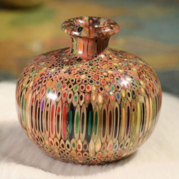 Decorative Colored-pencil Summer Wind Vase II