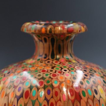 Decorative Colored-pencil Summer Wind Vase II