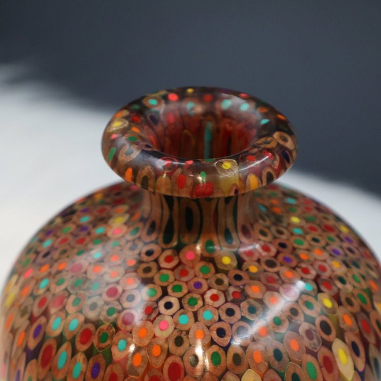 Decorative Colored-pencil Summer Wind Vase II