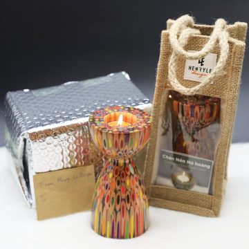 Decorative Colored-pencil The Queen Candle Holder