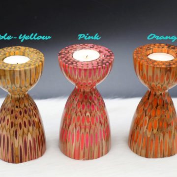 Decorative Colored-pencil The Queen Candle Holder