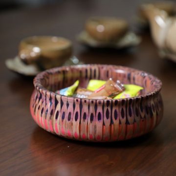 Decorative Colored-pencil Golden Precious Bowl