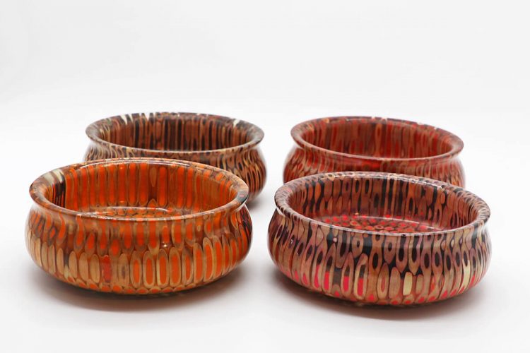 Decorative Colored-pencil Golden Precious Bowl