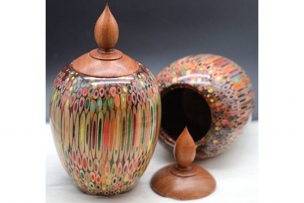 Decorative Colored-pencil Heirloom Vase