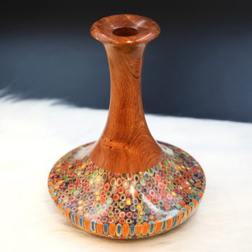 Decorative Colored-pencil High Tower Vase I 1