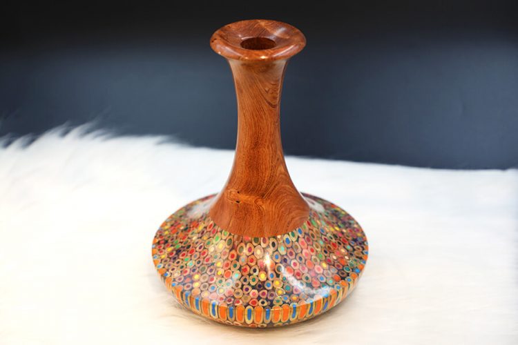 Decorative Colored-pencil High Tower Vase I 1