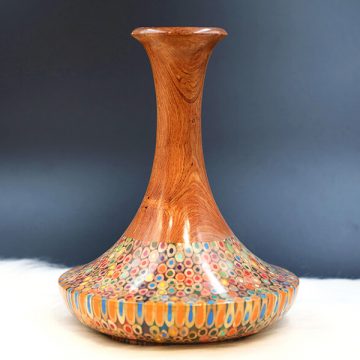 Decorative Colored-pencil High Tower Vase I