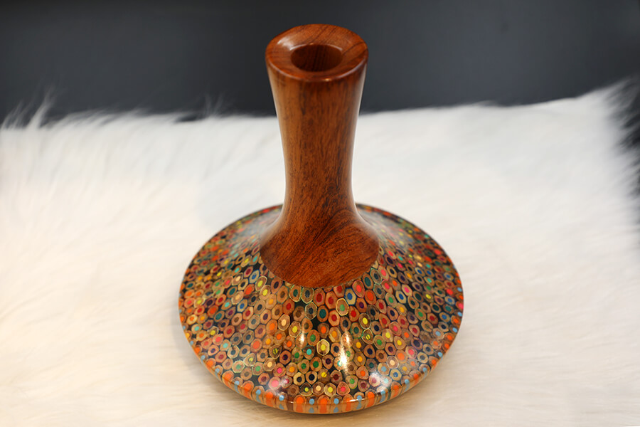 Decorative Colored-pencil High Tower Vase II 1