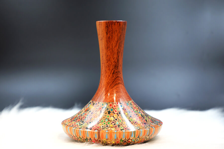 Decorative Colored-pencil High Tower Vase II 3