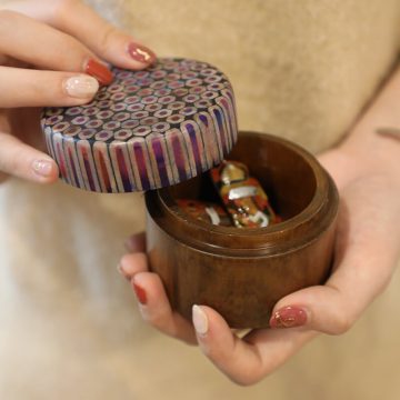 Decorative Colored-pencil Jewelry Box