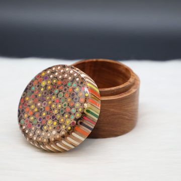 Decorative Colored-pencil Jewelry Box