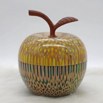 Decorative Colored-pencil Mini Happy Apple Box