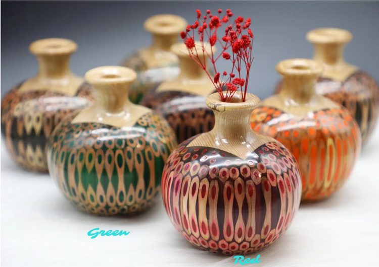 Decorative Colored-pencil Mini Summer Rain Vase