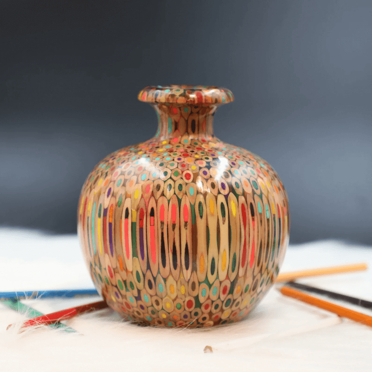 Decorative Colored-pencil Special Summer Rain Vase