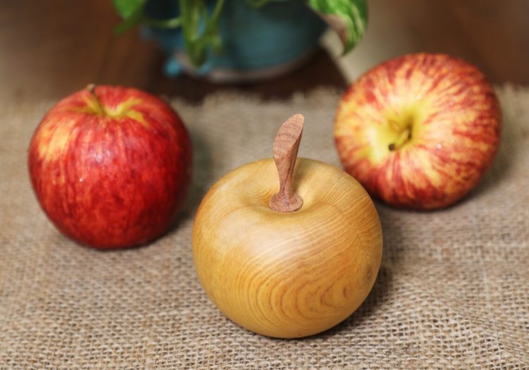 Decorative Wooden Apple