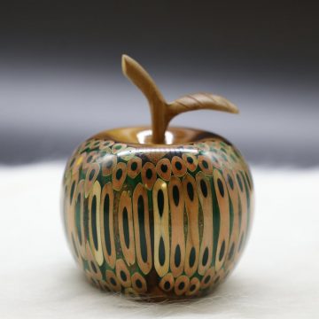 Decorative Wooden Colored-pencil Deleo Apple