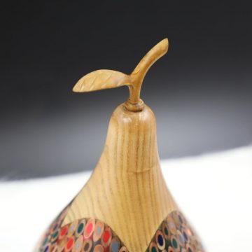Decorative Wooden Colored-pencil Longevity Pear