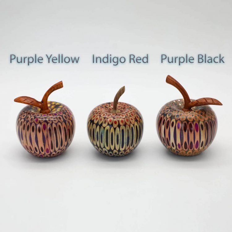 Decorative Wooden Colored-pencil Aleo Apple (1)