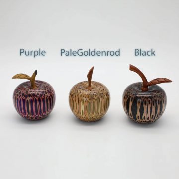 Decorative Wooden Colored-pencil Aleo Apple