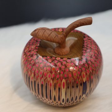 Decorative Wooden Colored-pencil Delato Apple