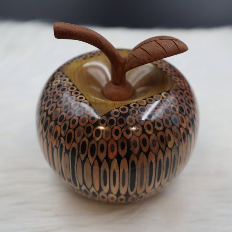 Decorative Wooden Colored-pencil Delato Apple