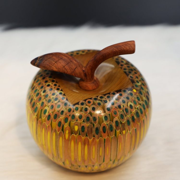 Decorative Wooden Colored-pencil Delato Apple