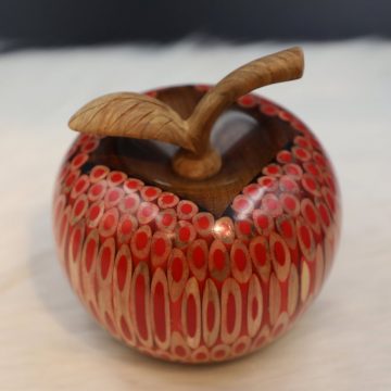 Decorative Wooden Colored-pencil Delato Apple