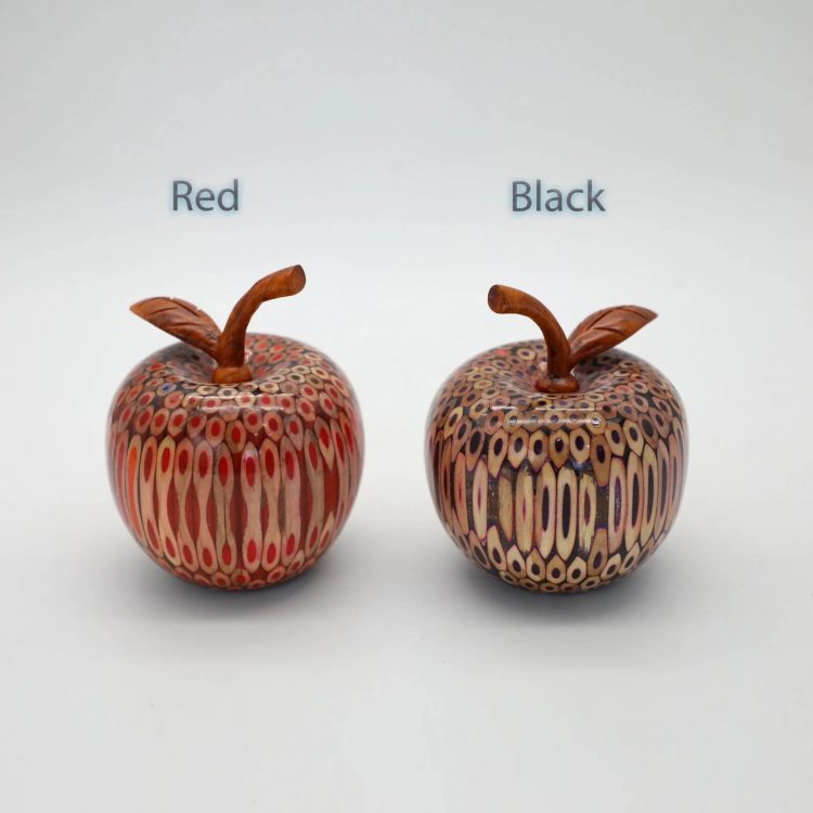 Decorative Wooden Colored-pencil Deleo Apple