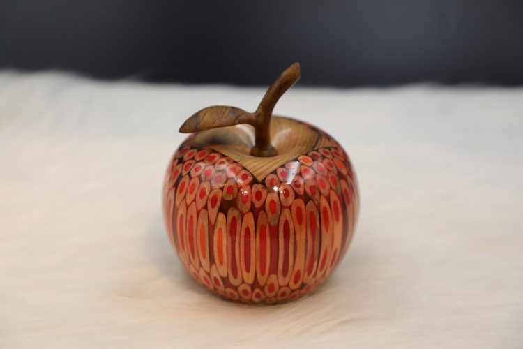 Decorative Wooden Colored-pencil Deleo Apple