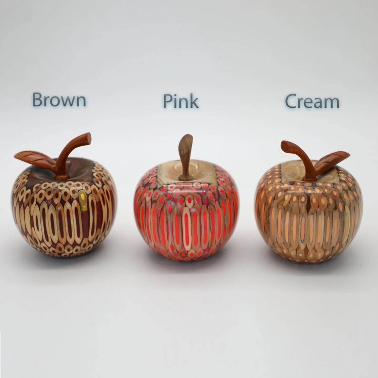 Decorative Wooden Colored-pencil Deleo Apple