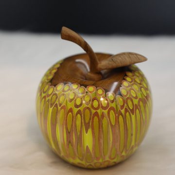 Decorative Wooden Colored-pencil Deleo Apple