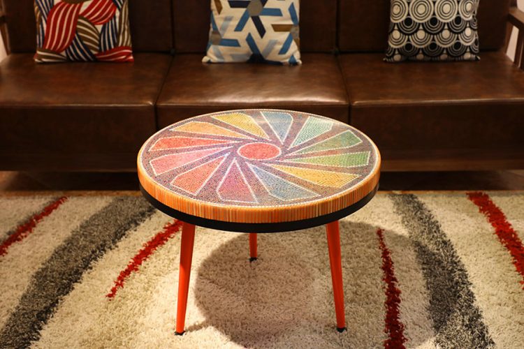 Diamond Colored-pencil Coffee Table 1