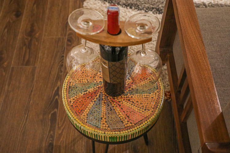 Diamond III Colored-pencil Coffee Table - Henry Le Design