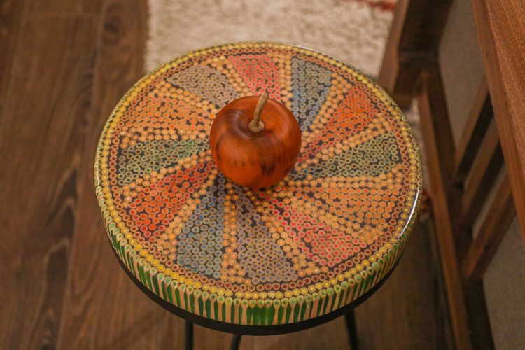 Diamond III Colored-pencil Coffee Table - Henry Le Design