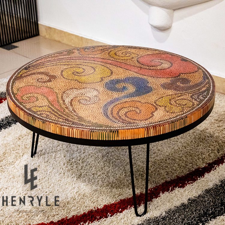 Elysium Colored Pencil Coffee Table, round table