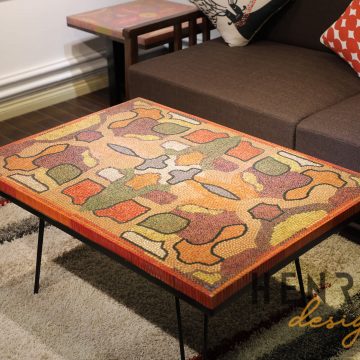 Flawless Symmetry Colored-Pencil Coffee Table