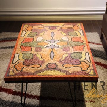 Flawless Symmetry Colored-Pencil Coffee Table