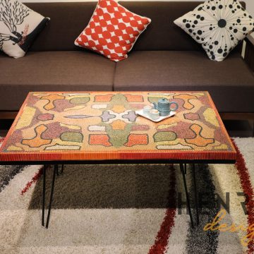 Flawless Symmetry Colored-Pencil Coffee Table