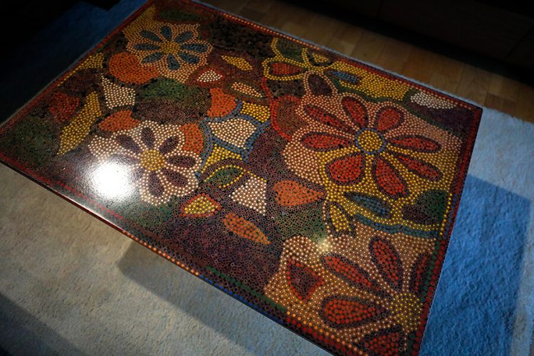 Floral Life Colored Pencil-Coffee Table 2