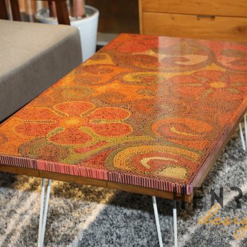 Garden of Eden Colored-Pencil Coffee Table