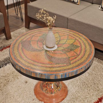 Great Lotus Colored-pencil Coffee Table