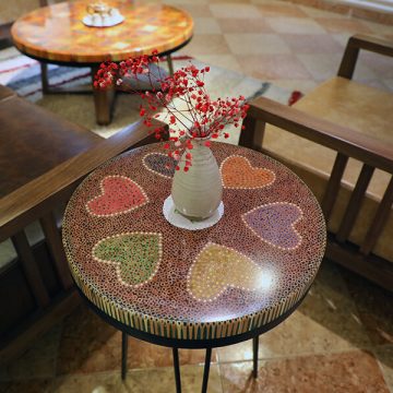 Heart II Colored-pencil Coffee Table 1