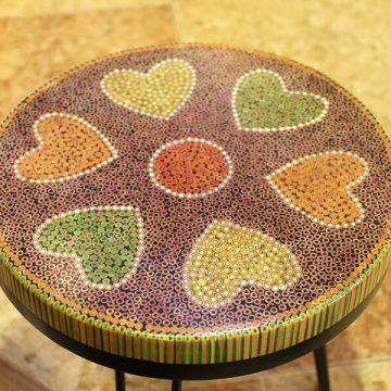 Heart IV Colored-pencil Coffee Table - Henry Le Design