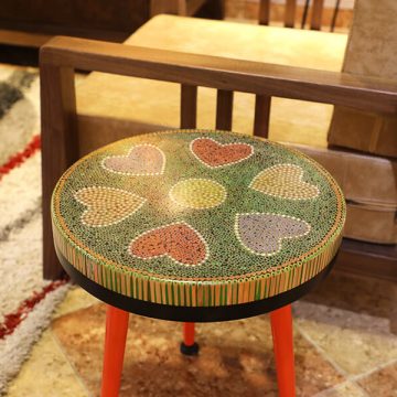 Heart V Colored-pencil Coffee Tables 1