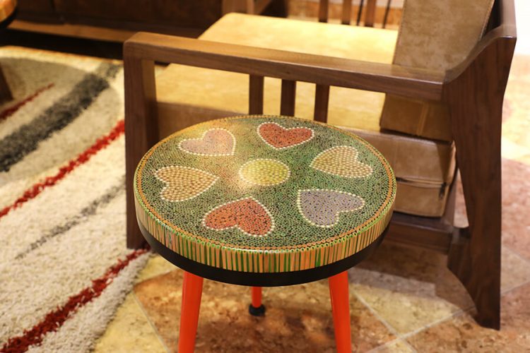 Heart V Colored-pencil Coffee Tables 1