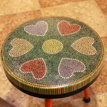 Heart V Colored-pencil Coffee Tables 4