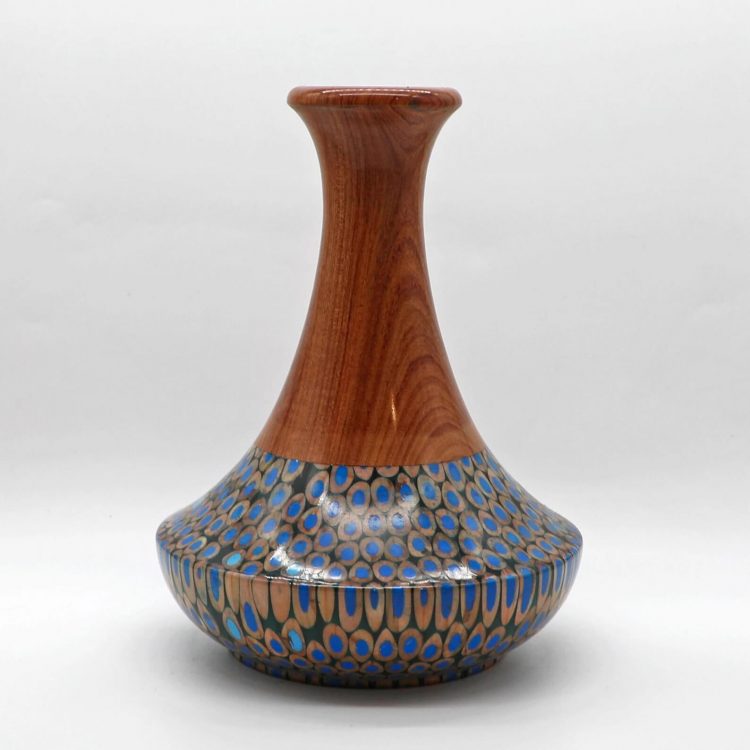 Decorative Colored-pencil High Tower Vase II