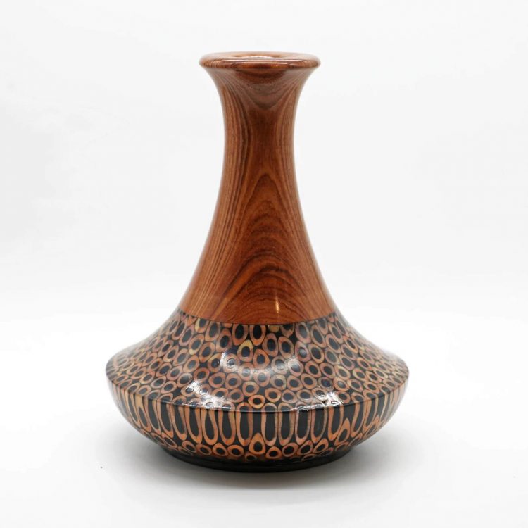 Decorative Colored-pencil High Tower Vase II